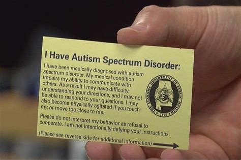 Free Printable Autism Id Card