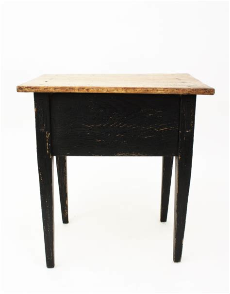 Refined detailing, quality pine two piece dresser a beautiful restored victorian pine table on turned legs. 1920s Spanish Rustic Black Painted Pine Farm Kitchen Table ...