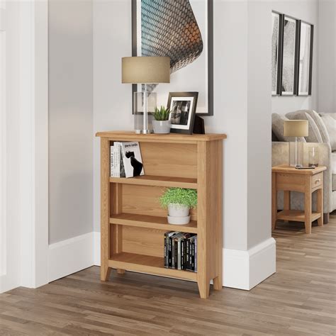 Gina Allen Galway Low Bookcase Light Oak Lewis Furniture And Beds