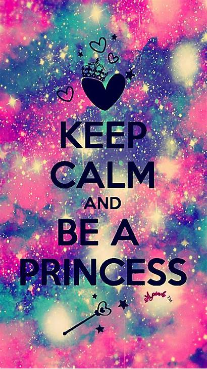 Calm Keep Quotes Galaxy Princess Sparkle Wallpapers