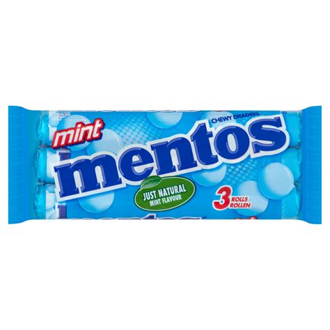 Mentos Chewy Dragees Mint 3 X 38g Chewing Gum And Mints Iceland Foods