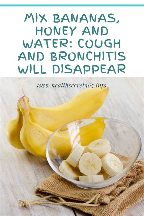 Mix Bananas Honey And Water Cough And Bronchitis Will Disappear