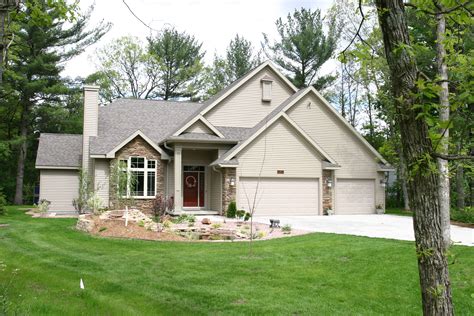 Beige Two Story Home | Wausau homes, New home construction, Custom home