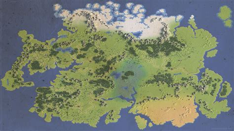 Landkarte Fantasywelt Map By Milan Vasek Fantasy World Map Fantasy