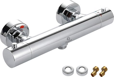 Thermostatic Shower Mixer Bath Mixer Tap With 38 Safe Stop Button