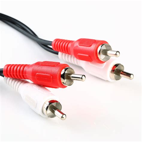 1FT RCA Audio Cable 2 RCA Male To 2 RCA Male M M Stereo Audio Patch