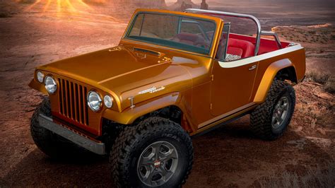 jeep concept vehicles include electric wrangler retro compact pickup