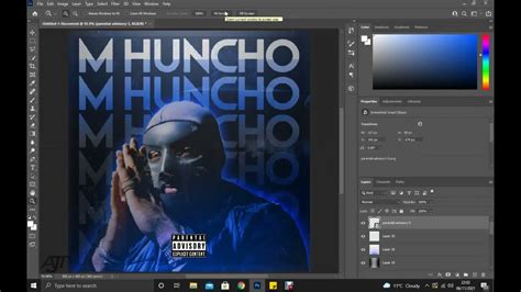 M Huncho Album Cover Speed Art Photoshop Youtube