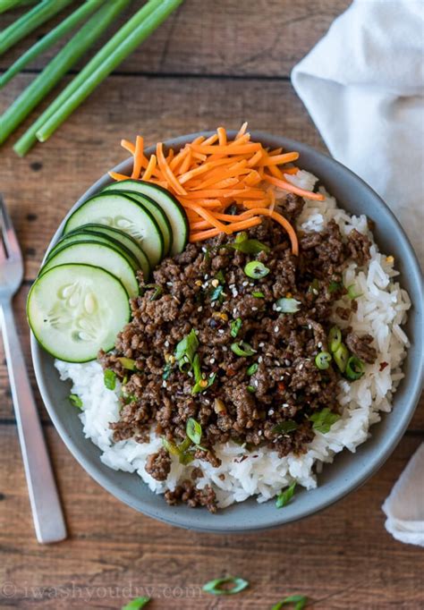 This quick korean recipe is an easy way to prepare ground beef. Easy Korean Ground Beef Recipe | I Wash You Dry