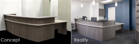 Custom Reception Desks For Optical Dental And Medical Offices Ennco