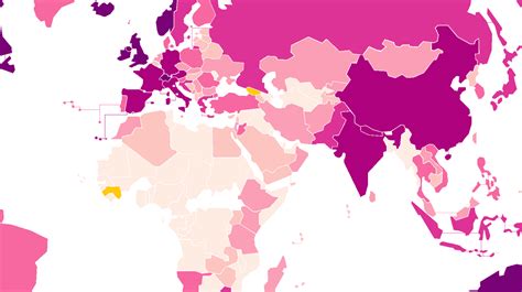 This Map Shows The Most Popular Countries In The World