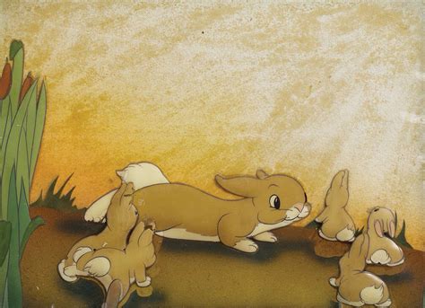 Production Cel Featuring Rabbits From Snow White Snow White Art Snow