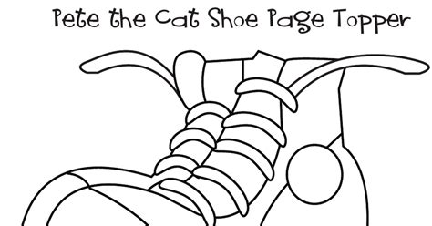 Free Printable Pete The Cat Shoe Template