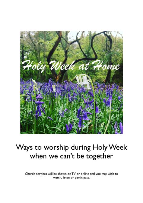 Holy Week At Home And Good Friday And Easter Day Meditations St
