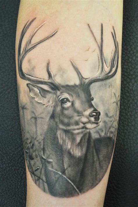 This Deer Is Just Great Deer Hunting Tattoos Deer Tattoo Designs