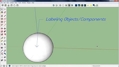How To Label Componentsmodelsobjects In Sketchup Youtube