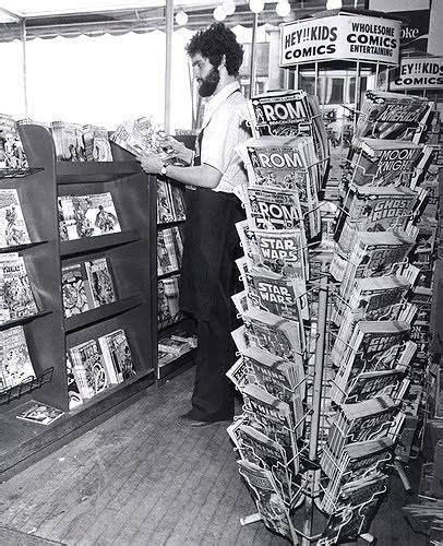 comic book rack from the 70s comic books comic book shop comic book display