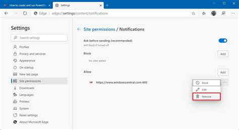 How To Manage Site Permissions On The New Microsoft Edge Windows Central