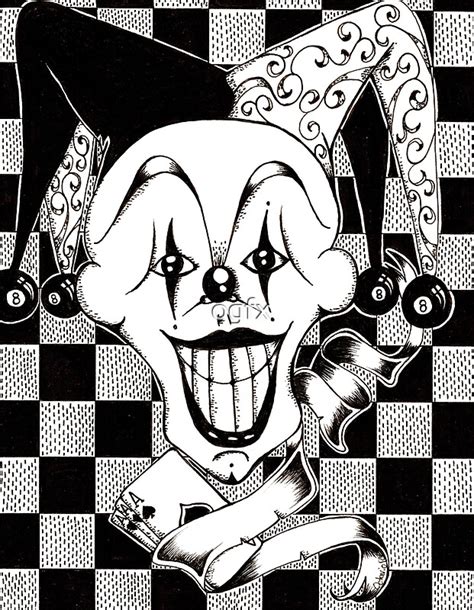 Jester The Joker Clown By Ogfx Redbubble
