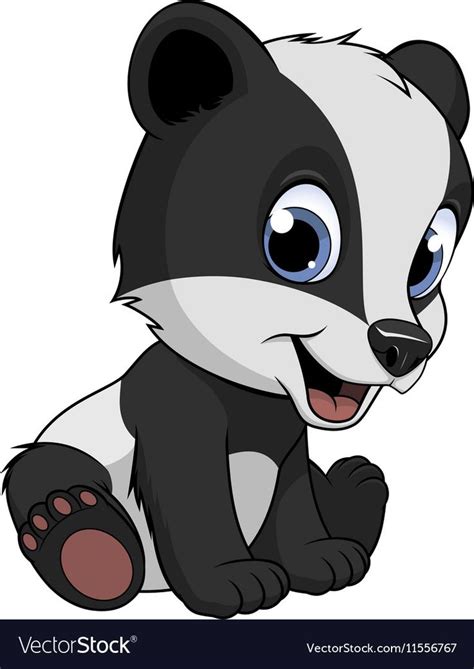 5 drawings for a family of pug lovers. Little funny badger Royalty Free Vector Image ...