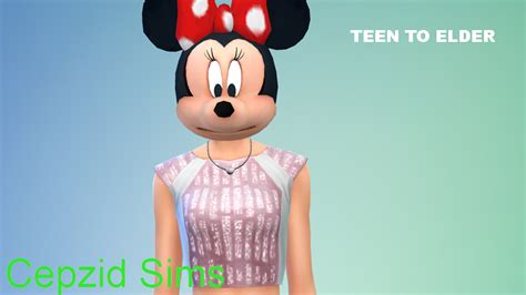 My Sims 4 Blog Minnie Mouse Hatmask And Police Costume By Cepzid Sims