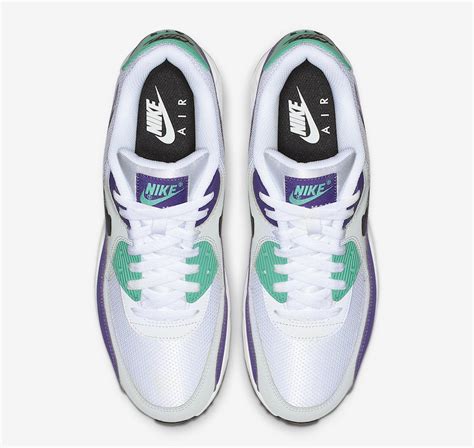 Nike Air Max 90 Grape White Jade Purple Aj1285 103 Release Date