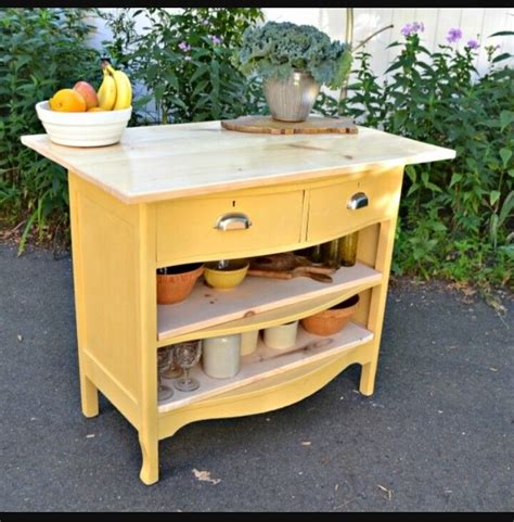 But its warm tones and country kitchen vibes aside. 96 best images about old dresser into kitchen island on ...