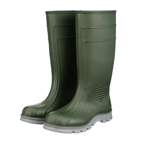 Talon Trax Rubber Boot Mens 8 Knee Steel Toe Type Pvc Green 1