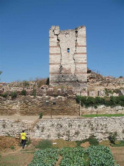 Theodosian Walls In Constantinople