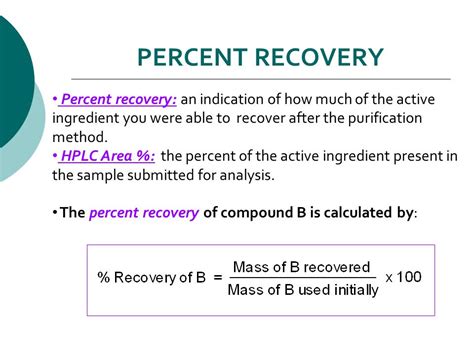 42 How To Calculate The Percent Recovery Trending Hutomo