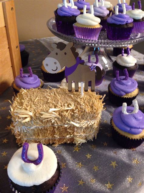 Pony Party / Dessert Table / Horse Party / Cowgirl Party / Purple Party | Pony party, Party 