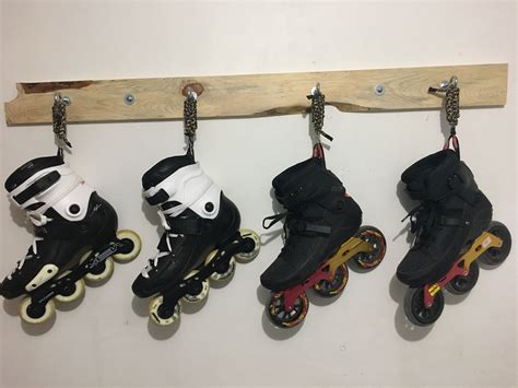 Inline Skates Rack Decoración De Gimnasio En Casa Estantes De Skate