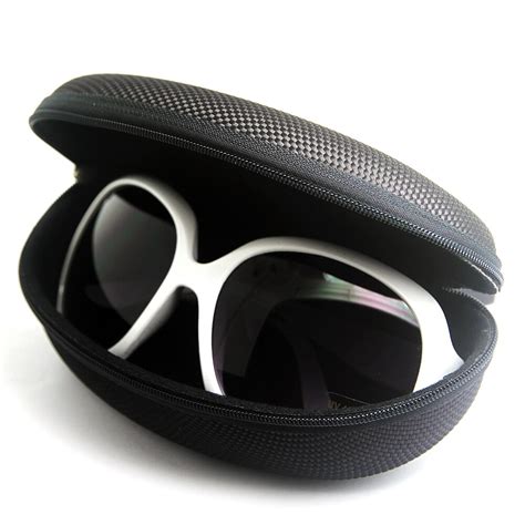 kesmall 2018 fashion sunglasses box women men black eyeglasses case with zipper male eyewear