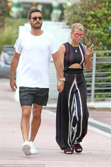 scott disick and sofia richie hold hands in miami daily mail online