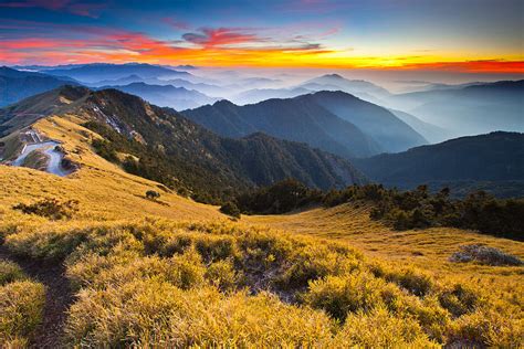 Sunset Hehuan Mountain Taroko National Park Photograph By Higrace
