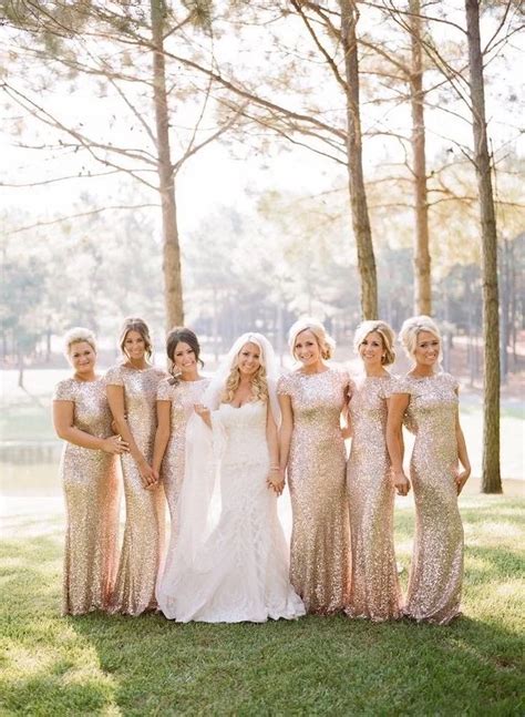 Turn Heads With These Stunning Gold Bridesmaid Dresses