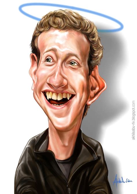F Mark Zuckerberg Facebook Ceo Caricature11