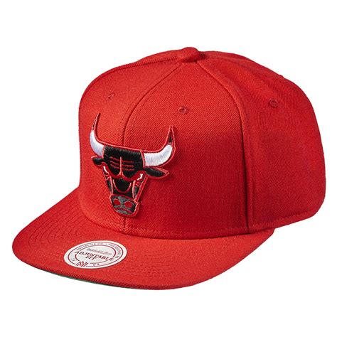 Mitchell And Ness Nostalgia Co Chicago Bulls Wool Solid Snapback Red