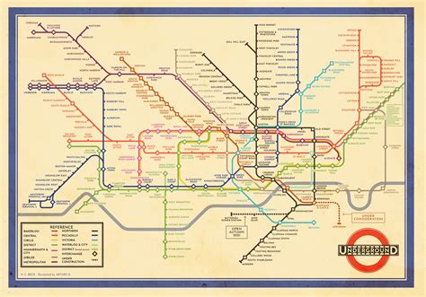 Harry Becks Original London Underground Map But With 2020s Tube