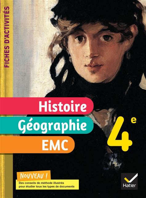Fiches Dactivités Histoire Géographie Emc 4e Ed 2022 Cahier élève