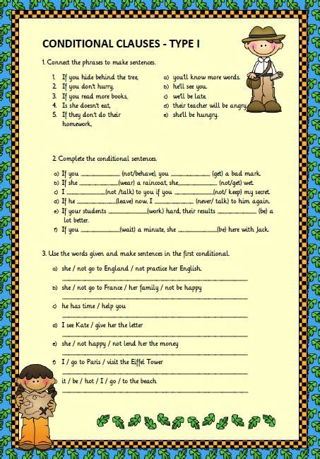 Conditional Clauses Type I Worksheet