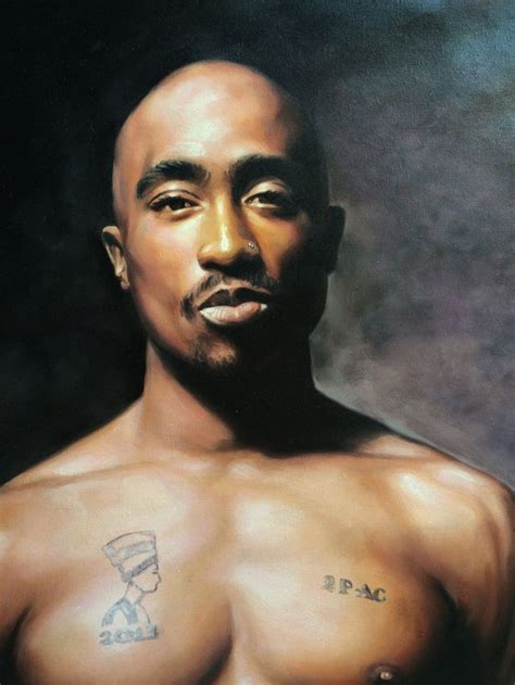 Tupac 2pac Shakur Oil Painting On Canvas 24x32 Inch Large Wall Art Etsy