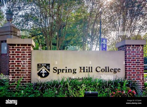 Spring Hill College Entry Hi Res Stock Photography And Images Alamy