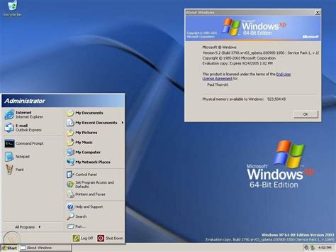 Windows Xp Professional X64 64 Bit Full Version Cd And License Key Memory