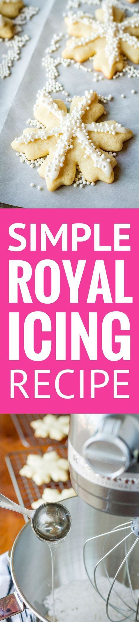 This easy royal icing recipe for sugar cookies is so ridiculously simple to make! Simple Royal Icing Recipe -- this royal icing is SO ridiculously easy to make! No egg whi… (With ...