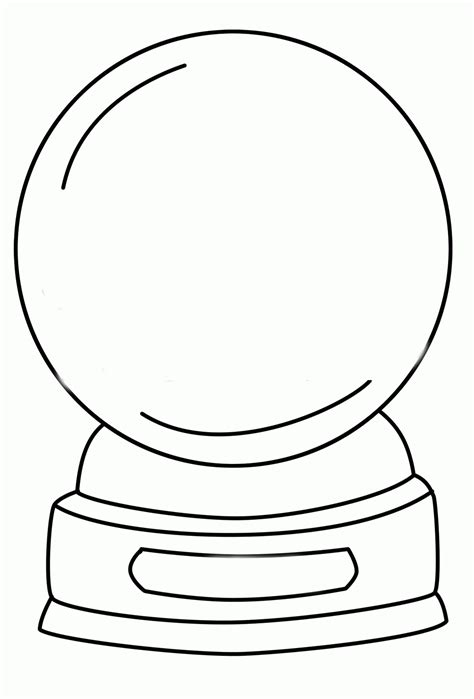 11 Pics Of Coloring Pages Snow Globe - Winter Snow Globe Coloring