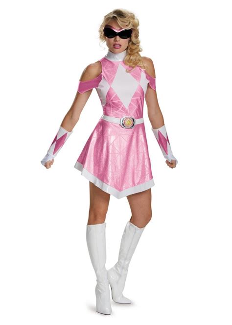 Mighty Morphin Pink Power Ranger Sassy Women Costume