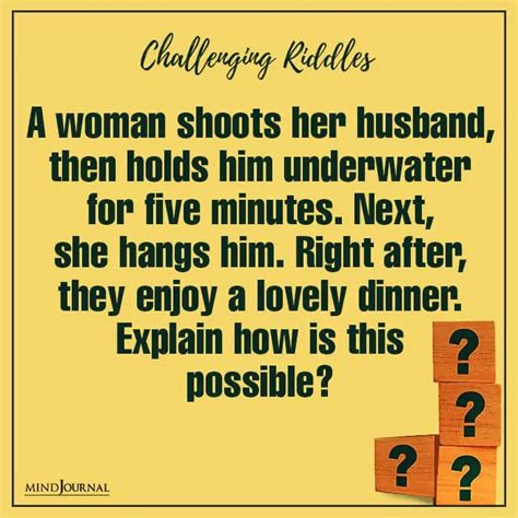 Hard Riddles To Test Your Smarts With Answers Readers 52 Off