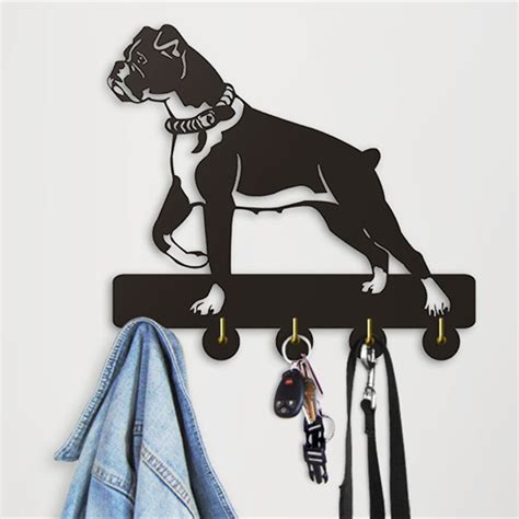 Our home storage hooks category offers a great selection of coat hooks and more. 1Piece Creative Boxer Dog Wall Hooks Handmade wood Black ...