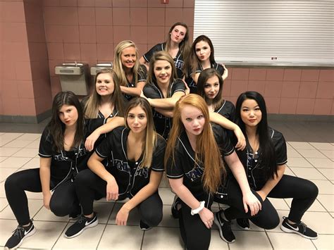 Girls High School Dance Team Photo